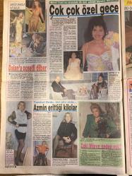HAFTA SONU GAZETESİ DOĞUM GÜNÜ HEDİYESİ  ( Turkish Newspaper ) - 23 KASIM 1990  - TAM TAKIM 8 SAYFADIR -Ahu Tuğba-Mahmut Ercişler-Cengiz Özer-Bülent Ersoy-Bedrettin Dalan-Seda Sayan-Zeki Müren-Selin Aköken-Ayşe Gürel-Tarık Akan-İrfan Tözüm-Sabahattin Ali-İnci Onat-Ali Cebe-Oya Peri TV’de yerli porno-Rezalet-Çifte erkekli intikam-Dansöze şarkıcılık yaptırdılar-Dalan’a poşetli dilber-Çok çok özel gece-Azmin erittiği kilolar-Zeki Müren neden yok-TV için seks filmi-Yavru vatanda büyük skandal-Sahnede şiirsel erotizm-Çamura batmanın sonu-Bale onun her şeyi-077 acil nişan-10 yıllık ayrılığın pahalı faturası-Alp Doğan-Özkan Uğur-Sisi-Hülya Konuk-Ayşen Gruda-Aslıhan Öncü-Süha Özgermi-Elmas Kabare-Nil Ünal-Nalan Altınörs-Müjgan Senar-Ahu Tuğba-Zeki Müren-Tanju Çolak-Ayşegül Aldinç-Atilla Özdemiroğlu-Ercan Yazgan-Toşja Sarıci-Eser Akışka Çılgın travestinin peşindeki ünlüler-Hüsran yine hüsran-Amerika’daki zevk geceleri-Domates Güzeli’nin orkestrası-Ünlülerin gazinosuna yıkım kararı-Kabus geceden