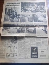 Hürriyet Gazetesi - Turkish Newspaper - 29 Mayıs 1960 - Yeni Hükümet Devlet Reisi Orgeneral Cemal Gürsel Tarafından Kuruldu fotoğraf - Adnan Menderes Kaçarken Nasıl Ele Geçti - Fatin Rüştü Zorlu'nun Eşi Mücevherlerini Kaçırmak İstedi - Kabine Üyeleri kimlerdir fotoğraf - Hürriyet Şehitlerinin Mezarları Aranıyor fotoğraf - İstanbul 507 Yıl Önce Bugün Türk Olmuştu - Celal Bayar İstifa Etti - Ordunun Hürriyet Hareketini Nasıl Yaptığı Dün Açıklandı - Hapisteki Gazeteciler Dün Serbest Bırakıldılar -İsimsiz Kadın Aşk Ve His Romanı Yazan Theresa Drake Yazı Dizisi - Dedektif Nik'in Maceraları Çizgi Roman - Altay Bugün America Takımı İle Karşılaşıyor - Kalp Aldanmaz Aşk Ve Macera Romanı Çizen Faruk Geç - İskoçya Milli Maçının Yapılma İhtimali Arttı - Sophia Loren Çocuğu Olmadığı İçin Üzgün - Allah Çocukları Unuttu Yazan Oya Baydar Yazı Dizisi - John Saxon Hollywood'un En Mesut Bekarı - Ankara Ve İstanbul Dünü Nasıl Geçirdi Fotoğraflar - Büyük Ata'nın Huzurunda fotoğraf