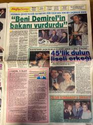 HAFTA SONU GAZETESİ DOĞUM GÜNÜ HEDİYESİ  ( Turkish Newspaper ) - 28 ŞUBAT 1992  - TAM TAKIM 8 SAYFADIR -Tansu Çiller-İbrahim Tatlıses-Hülya Avşar-Gül Ergi-Ümit Aslan-Özlem Savaş-Ülkü Erakalın-Cem Özer-Bülent Ersoy-Burhan Ayeri-Müjgan Suzan-Princess Bruno-Güngör Bayrak-Papatya Zengin-İsmail Bey-Müjgan Arseven Tansu Çiller’e tele-tezgah-Yasak aşk gündemde-Hülya’lı show başka bir alem-Biz bize ödün yok-Çapkın beylere eşlerinden hediye-Şaka dediğin-Silikonlarda kundura-Rekora gidiyor-Pavarotti’nin has taklidi-Beni Demirel’in bakanı vurdurdu-45’lik dulun liseli erkeği-Çılgın sonbahara dikkat-Ahmet Özal’ı eleştirdik tiyatromuz kapatıldı-Yarsayalım aşk-Son söz Papatya’nın-Lady’nin yuvasında dul tehlike-Sessiz sedasız yıldönümü-Nazan Şoray-Ayşen Arman-Yasemin Koşal-Gökhan Arsoy-Erdal Çelik-Nazmi Şenel-Bülent Ersoy-Deniz Pulaş-Erdinç Akbaş-Ayşe Mine-Müjgan Suzan-Yeşim Tuna-Mühtesem Nejad Tam teşekküllü alem-Nikah yerine ayrılık-Erdal’ın başı dertte-Mazide kalan aşk-Politikalı geceler-Bülent’e ş