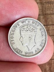 Kıbrıs gümüş para 1938 4½  Piastres ÇOK NADİR gümüş 4½  Piastres CYPRUS