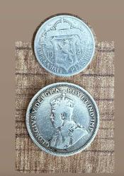 Gümüş Kıbrıs Gümüş parası 1921 Kıbrıs Poundu 1921 4½  Piastres