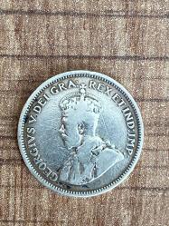 Gümüş Kıbrıs Gümüş parası 1921 Kıbrıs Poundu 1921 4½  Piastres