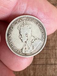 Gümüş Kıbrıs Gümüş parası 1921 Kıbrıs Poundu 1921 4½  Piastres