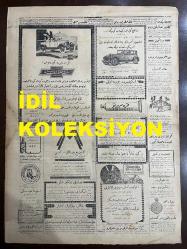 Osmanlıca Cumhuriyet Gazetesi, Orijinal Dönem Basım, (Ottoman Newspaper) - 5 Şubat 1927 - Sayı: 987 - Hicri: 3 Şaban 1345 - Şimendifer Zaferi (Yunus Nadi) - Ecnebi Devletlerle ve Bilhassa Rusya İle Devam Eden Ticaret Muahedeleri Müzakeratında Baş Murahhasımız Ali Cenani Bey'in Şayan-ı Dikkat Beyanatı - Refik Bey Sıtmayı Kökünden Kazıyacak. Memlekette Sıtma Vefeyatı Çok Fazla Tenakus Etmiştir. Bu Sene Sıtma Mıntıkalarına Vasi Mikyasta Kinin Tevziatı Yapılacaktır - Dün Altı Kulüp Murahhasının İştirakiyle Akd Edilen İctimada Cumhuriyet Turnuvalarının Haftalara Taksim Edilerek Yapılması Takarrür Etmiştir - Şair-i Azam 77'nci Sal-i Hayatına Girdi: (Foto) Şair-i Azam Abdülhak Hamit (Tarhan)'in Hususi Fotoğrafçımız Tarafından Alınan En Son Resmi - Çinlilerin Kat'i Hareketi Üzerine İngiliz Kabinesi Şangay'a Gönderilen Kıtaatı Galiba Geri Çağıracak - Ankara Şehrinin Gazi'ye İhtiramatı: Yeni Cemiyet-i Belediye Azası Reis-i Cumhur Hazretleri Tarafından Kabul Edilecektir