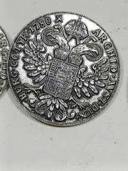 K53---ÇİFT BAŞLI KARTAL 1870 TARİHLİ PARA REPLİKASI ALÜMİYUM ÜÇ ADET DÜĞME