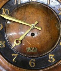 Antika Ahaşap Kasa Anahtar Kurmalı Nacar Duvar Saati