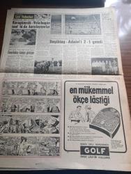 Hürriyet Gazetesi - Turkish Newspaper - 5 Eylül 1958 - kabinedeki değişiklikler dün belli oldu - İlk defa hükümete giren Haluk Şaman devlet vekili oldu - maliye vekili Hasan Polatkan sanayi vekaletine de vekillik edecek - başvekil ablam Menderes Zeynep Kamil Hastanesi'ne ilave olarak yapılan çocuk ve doğum pavyonlarının açılışını yaptı fotoğraf - Eisenhower Kızıl Çin'e sert ihtarda bulundu fotoğraf - Venedik festivali'nde dikkat çeken güzel Lynn Tracey fotoğraf - CHP ekibinin Karadeniz gezisinin dönüşü hadiselerle dolu geçiyor - ekmek çeşnisi yakında tekrar değiştirilecek - Faysal ve Nuri Sait Paşa nasıl öldürüldü Irak ihtilalinin içyüzü yazan Tahsin Öztin fotoğraflar Rüçhan Arıkan Yazı Dizisi - Amerika'nın zenci düşmanlığına güzel bir örnek daha 19 lira uğruna idam edilen Jimmy Wilson fotoğraf - Beşiktaş 2 Adalet 1 fotoğraf - Karagümrük Vefa bugün saat 16.00'da karşılaşıyor - Fenerbahçe ve İstanbulspor kampa giriyor - atletizmde Varşova Londra'yı 83 72 yendi - Fenerbahçe kombine bilet
