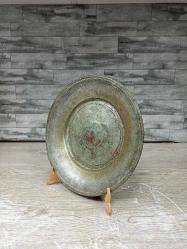 Antika 1800'ler Osmanlı Ermeni Bakır Tabak