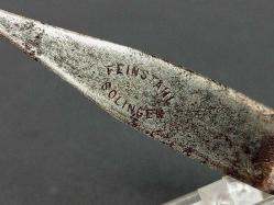 Antika Nadir Feinstahl Solingen Gravürlü Hançer