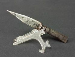 Antika Nadir Feinstahl Solingen Gravürlü Hançer