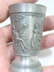 K68----BİR ADET ZİN METAL LİKÖR BARDAĞI