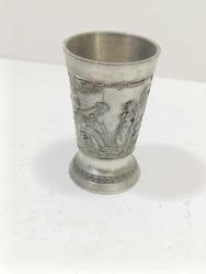 K68----BİR ADET ZİN METAL LİKÖR BARDAĞI