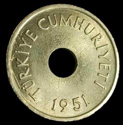 1951 1 Kuruş Çil