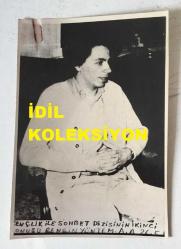 ATATÜRK'ÜN 100'ÜNCÜ DOĞUM YILI NEDENİYLE HAZIRLANAN ''100. YILDA GENÇLİK İLE SOHBET'' DİZİSİNDE KONUKLARDAN RENGİN YÖNTEM'İN ÇEKİLMİŞ ORİJİNAL AJANS-BASIN FOTOĞRAFI - 15 x 10 cm EBADINDA - MAYIS 1981
