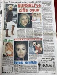 HAFTA SONU EXTRA GAZETESİ DOĞUM GÜNÜ HEDİYESİ  ( Turkish Newspaper ) - 28 OCAK 1993 - TAM TAKIM 16 SAYFADIR -Aziz Üstel-Nesli Özsoy-Huysuz Virjin-Turgut Özal-Semra Özal-Canan Yaka-Ergin Tanca-Kadir İnanır-Ajda Pekkan-Muazzez Ersoy-Lale Mansur-Fatoş Güney-Yılmaz Güney-Yaşar Pütün-Ruhsar Öcal-Ferhat Güzel-Özlem Türkad-Yüksel Uzel-Yonca Evcimik-Perran Kutman-Berhan Şimşek-Hülya Koçyiğit-İzzet Altınmeşe-Meral Konrat-Belgin Doruk Üstel’in zevk gecesini videoya çekmişler-Aziz’in aşkı satıldı-Nesli’nin cazibesine dayanamadı-Huysuz Virjin dokundurdu-Gizlice evlendi-Kadir’i unutturan adam-Ajda’ya yakışmayan borç-Agora’daki ünlüler-TBMM şarkıcısı-Hesap ver Lale Hanım-Yengemin namusuna kefilim-Nurseli’ye çifte oyun-AIDS kabusu-Burnunu yamulttular-Yeme de yanında yat-Enginar böreği-Kumral güllere veda-Bu da ‘zamlı felek’ Karikatür ismi: Alabora-Çizer: Latif Demir