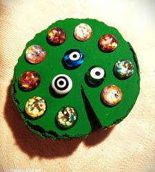 MAGNET AHŞAP EL İŞİ NAZAR BONCUĞU