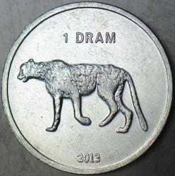DAĞLIK KARABAĞ 1 DRAM 2013 LEOPAR. ÇİL(-)