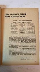 TÜRK EDEBİYATI AYLIK FİKİR VE SANAT DERGİSİ - KASIM 1980 SAYI: 85 AHMET KABAKLI - BAHATTİN KARAKOÇ - AYHAN SONGAR - AHMET ALİ ARSLAN - M. KÂMİL DÜRÜST - SEVİNÇ ÇOKUM - SAİT ÖNAÇAN - ÜNVER ORAL - CAHİT ÖNEY - TAHİR KUTSİ MAKAL - SERHAT KABAKLI - SEDAT ÜMRAN - RIZA HEKİM - ÖZŞAN KOBAN - ERKAL İLKER - İSA KOCAKAPLAN KELİLE VE DİMNE - BİR DÜŞÜN - NEFİS HAKKINDA - SAVALAN’DAN İKİ ŞİİR - TÜRK EDEBİYATI DERGİSİ KUZEY AZERBAYCAN’DA - YIKTIK PERDEYİ EYLEYİP VIRAN - TÜRKİYE DIŞINDA OSMANLI-TÜRK ESERLERİ - TAM TAKIM EKSİKSİZ 52 SAYFA