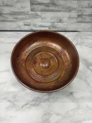 Antika Kabartma Göbekli Bakır Hamam Tası