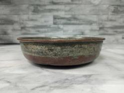 Antika Kabartma Göbekli Bakır Hamam Tası