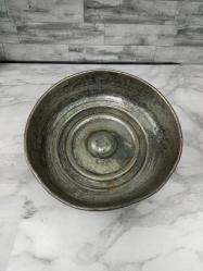 Antika Kabartma Göbekli Bakır Hamam Tası