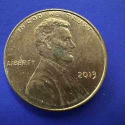 ABD 1 Cent 2013. Amerika Birleşik Devletleri