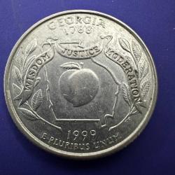 ABD ¼ Dolar , 1999 P. Georgia. Amerika Birleşik Devletleri