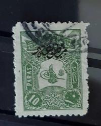 Osmanlı 1905 -Harici Matbua Sürşarjlı- 10 para -damgalı