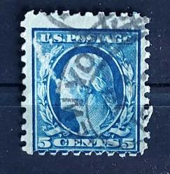 LOT.19 » 1914 ABD  5 Cent- George Washington MAVİ - nadir