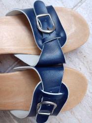 Vintage İtalyan Takunya Terlik /SIFIR ürün/ Tahta takunya