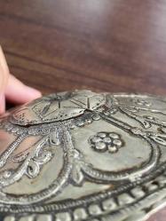 Osmanlı gümüş tepelik kültürel değer el işi koleksiyonluk