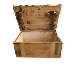 Eskitme Ahşap Kutu - Midi Ahşap Sandık