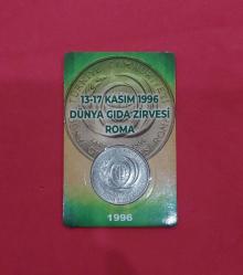 FOLDERLİ 1996 DÜNYA GIDA ZİRVESİ HATIRA