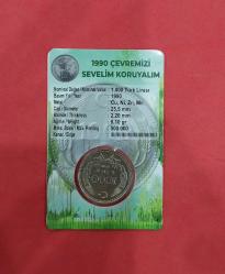 FOLDERLİ 1990 YILI ÇEVREMİZİ SEVELİM KORUYALIM HATIRA