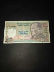 A Serisi ÇÇT Kondisyonda 5000 Türk Lirası  (KÜÇÜK MEVLANA)