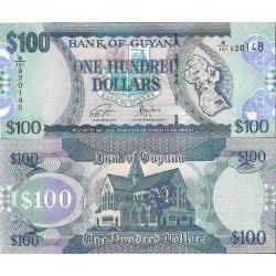 GUYANA 100 DOLAR 2022. ÇİL KONDİSYON.