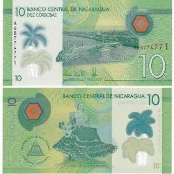 Nikaragua Polimer 10 Cordobas Çil