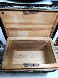 ANTİKA  AYNA DEKORLU KÜÇÜK BOY SANDIK