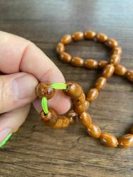 Osmanlı kolyeden Çekoslovak katalin koleksiyonluk usta sertifikalı tespih