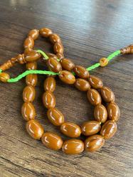 Osmanlı kolyeden Çekoslovak katalin koleksiyonluk usta sertifikalı tespih