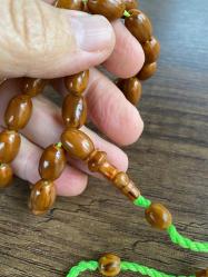 Osmanlı kolyeden Çekoslovak katalin koleksiyonluk usta sertifikalı tespih