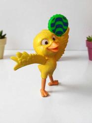 vintage sarı kanarya figür oyuncak & 11 cm