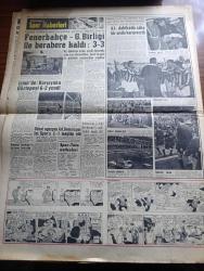 Hürriyet Gazetesi - Turkish Newspaper - 6 Mart 1961 - Cemal Gürsel'in Verdiği Direktif - Turizmi Kayıtlayan Engeller Kaldırılacak - İngiltere Kraliçesi Elizabeth Başkan Cemal Gürsel İle Tanışacak -  Kraliçe Elizabeth ve Edinburg Dükü Prens Philip Fotoğrafları - Kooperatif Mevzuatı İçin Bir Tasarı Hazırlanıyor - Yedi Kurşun Arnavut Caferi Sabıkalılar Aleminden Sildi - Batman Petrol Tasfiyehanesi Sayesinde Hızla Kalkınıyor - Haftanın En Mühim Maçı Fenerbahçe Gençlerbirliği Maçı Hadiseli Geçti -  Yusuf Ağa'nın 21 Çocuğu Var fotoğraf - Dedektif Nik'in Maceraları Çizgi Roman - Antalya Mersin Ve Kıbrıs Arasında Araba Vapuru Seferleri Yapılacak - İstanbul'da Bugün Sinema Programı - Fenerbahçe Gençlerbirliği Maçında 83. Dakikada Saha Bir Anda Karışıverdi Fotoğraflar  - Fatoş karikatür - Gökler Hakimi Gordon karikatür - İstanbul'da bugün bu gece sinema tiyatro programı - DYO - Gırgır elektriksiz halı süpürgeleri - Türkiye İş Bankası - sana döneceğim yazan Mükerrem Engin Yazı Dizisi - Ülker