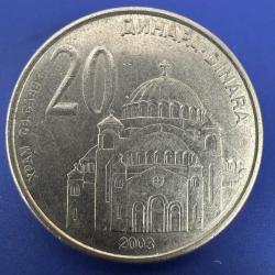 Sırbistan 20 Dinar 2003