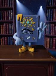 vintage şirinler sihirli kitap orijinal figür oyuncak & 9 cm