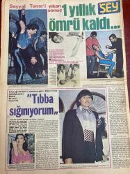 ŞEY HAFTALIK MAGAZİN GAZETESİ DOĞUM GÜNÜ HEDİYESİ  ( Turkish Newspaper ) - 6 NİSAN 1981 - TAM TAKIM 10 SAYFADIR -Emel Sayın-Seyyal Taner-Bülent Ersoy-Mustafa Sağyaşar-Mediha Kıran-Akın Uğurlu-Defne Yalnız-Sermin Can-Asu Maralman-Çetin Alp-Sevda Alpay-Safiye Ünal-Nedret Selçuker-Asuman Bendas-Zarife Seba-Mehtap Ar-Gülcan Yılmaz-Meral Elgin-Nilgün Altınel-Nesli Tilmaci-Nese Alkan-Mehlika Kenter-Osman Y. Dereli-Bal Kardeşler-Semra Türel-Müjdat Gezen-Perran Kutman-Gülsen Tuncer-Gaye Artun-Mehmet Güçlü-Muhterem Nur-Rıfat Bilsen-Gülistan Sayın-Cilem-Serpil Çakmaklı-Oya Aydoğan-Tayfun Gömmen-Erhan Tunay-Hale Hanzade-Nazan Soray-Eşref Kolçak-Aydoğan Ersöz Emel Sayın’a hamilelik yakıştı-Olursa ikiz olsun-Benim kızım daha çocuktur-Seyyal Taner’i yıkan sonuç 1 yıllık ömrü kaldı-Tıbba sığınıyorum-Peçenin ardındaki gerçek-Benzeteni benzeteceğim-Resepsiyon evliliği şans getirdi-Güzelliğin bilimi-Çabuk pes etti-Baskın-Küllenen aşk alevlendi-Yılın sekreterleri ödüllere boğuldu-Son ümidi jogging-Arabes