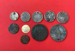 10 adet Osmanlı Dönemine ait haliyele düşük kondisyon paralar ve penezler