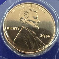 ABD 1 Cent , 2014. Mint State. Darphane Setinden. El Değmemiştir. Amerika