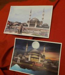 2 ADET TAKSİM CAMİİ KARTPOSTALI.