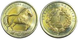 DARPHANE BİMETAL HAYVANLI PARALAR SERİSİ ''BYERLEY TÜRK ATI''HATIRA ÇİL